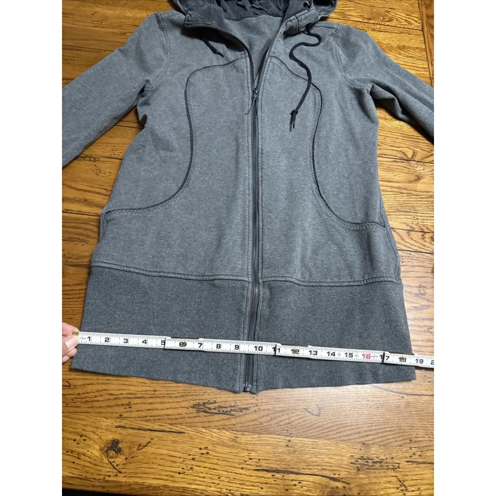 Lululemon In Stride Jacket Heathered Slate sz 6 EUC Z3